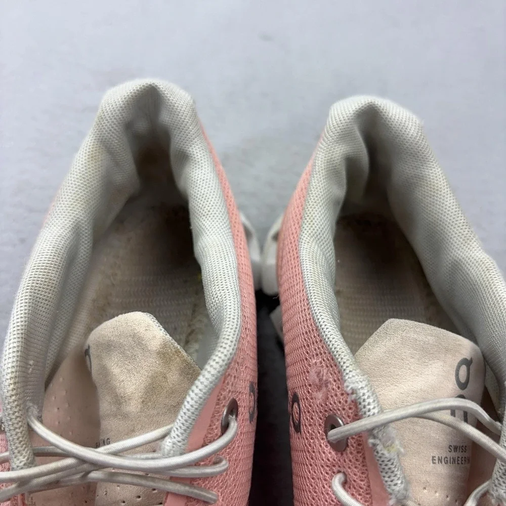 On Cloud Shoes Womens Size 7 Pink CloudTec Mesh Running Sneakers 59.98556